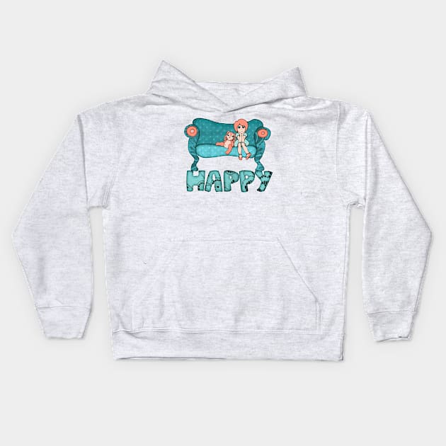 Happy Kids Hoodie by micklyn